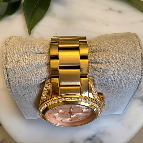 MICHAEL KORS MK5263 Blair All Rose-Gold Tone 39mm Chronograph Ladies Watch - Picture 16 of 16